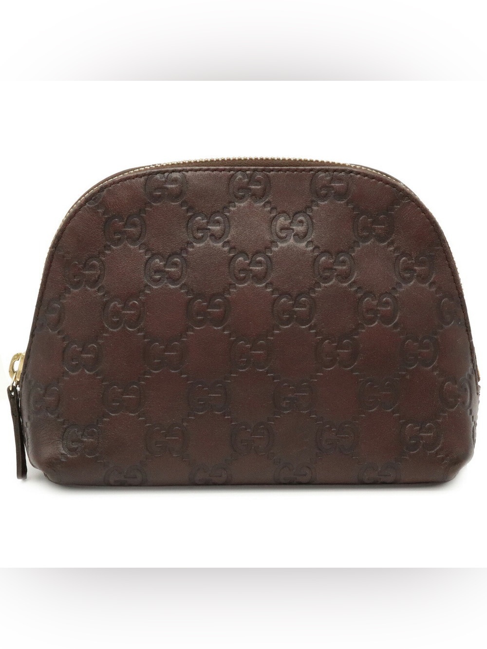 Gucci Brown Monogram Cosmetic Case - Picture 1 of 5